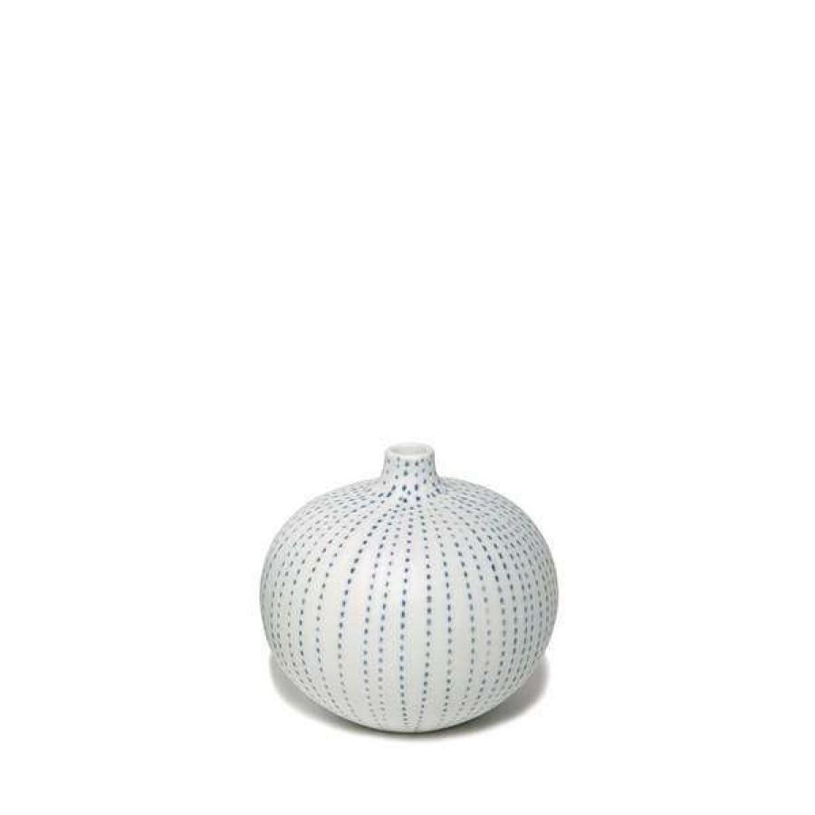 Homewares * | Lindform Bari Vase | Small | Blue Dots