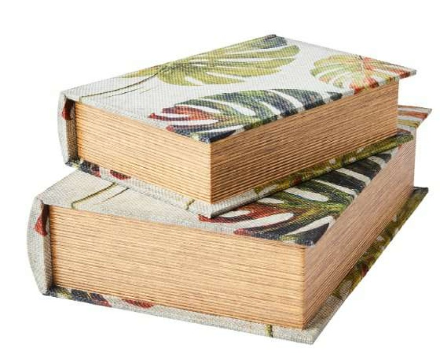 Homewares * | Affari Medium Monstera Secret Book Box