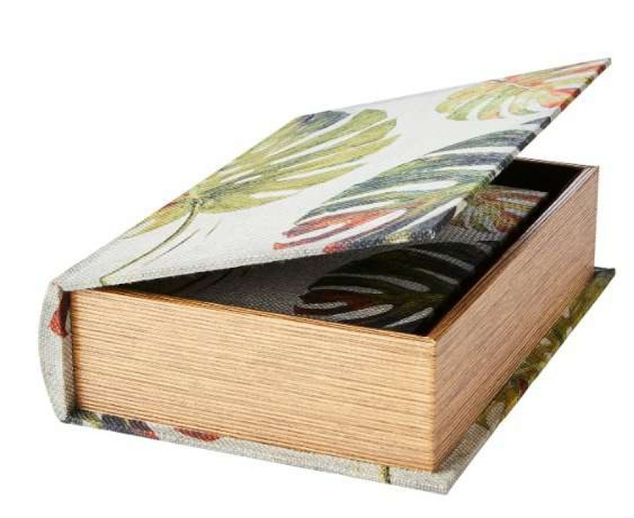 Homewares * | Affari Medium Monstera Secret Book Box