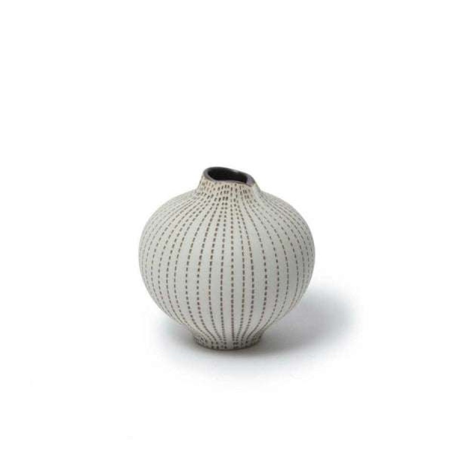 Homewares * | Lindform Line Vase | Medium | Brown Dots