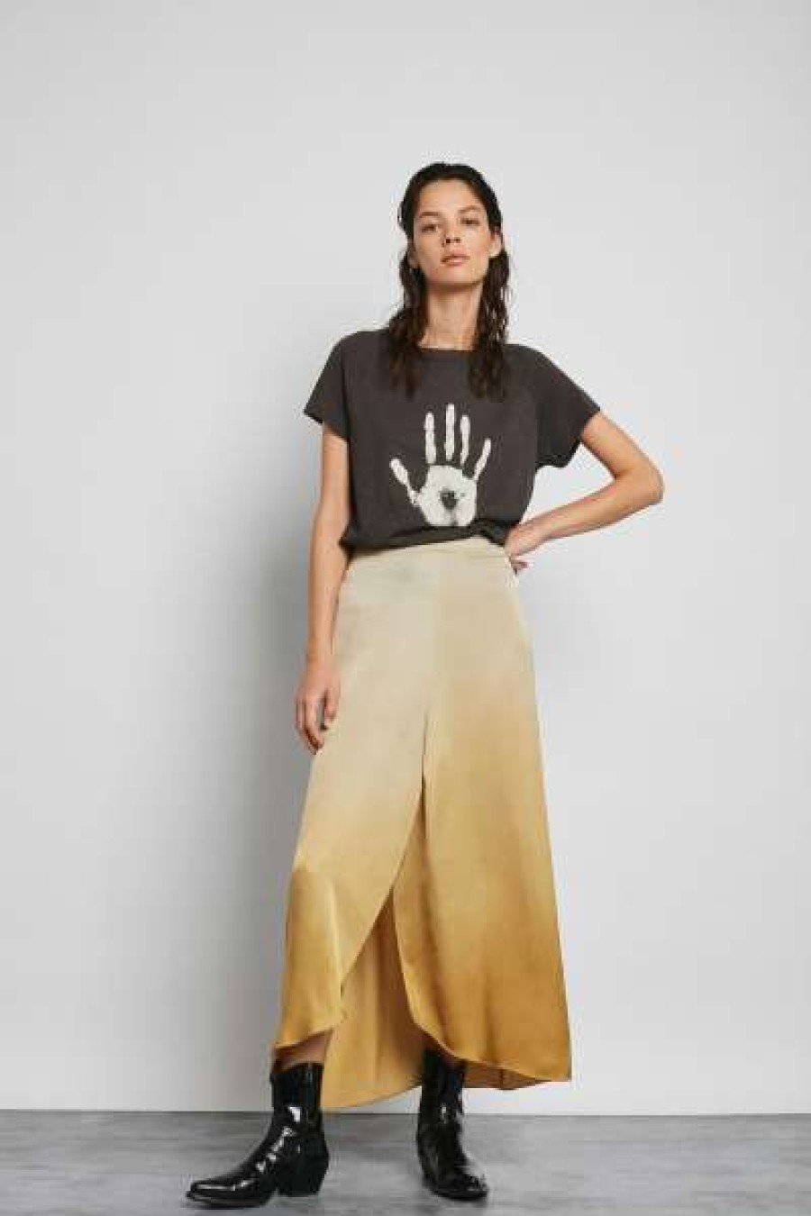 Womens * | Rabens Saloner Ima Fade Tulip Skirt