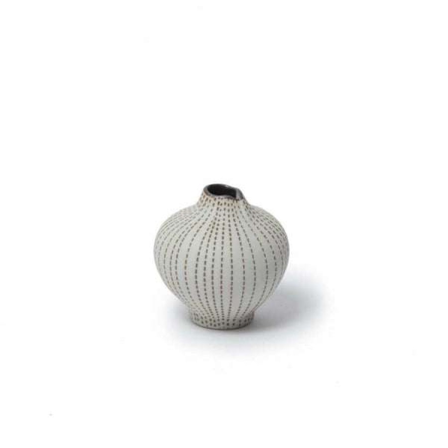 Homewares * | Lindform Line Vase | Small | Brown Dots