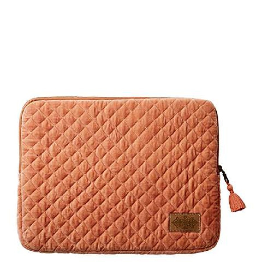 Womens * | Affari Toulouse Velvet Ipad Cover Peach