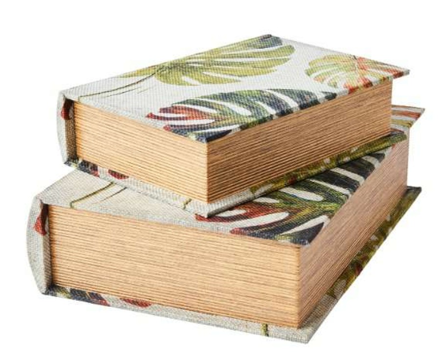 Homewares * | Affari Small Monstera Secret Book Box