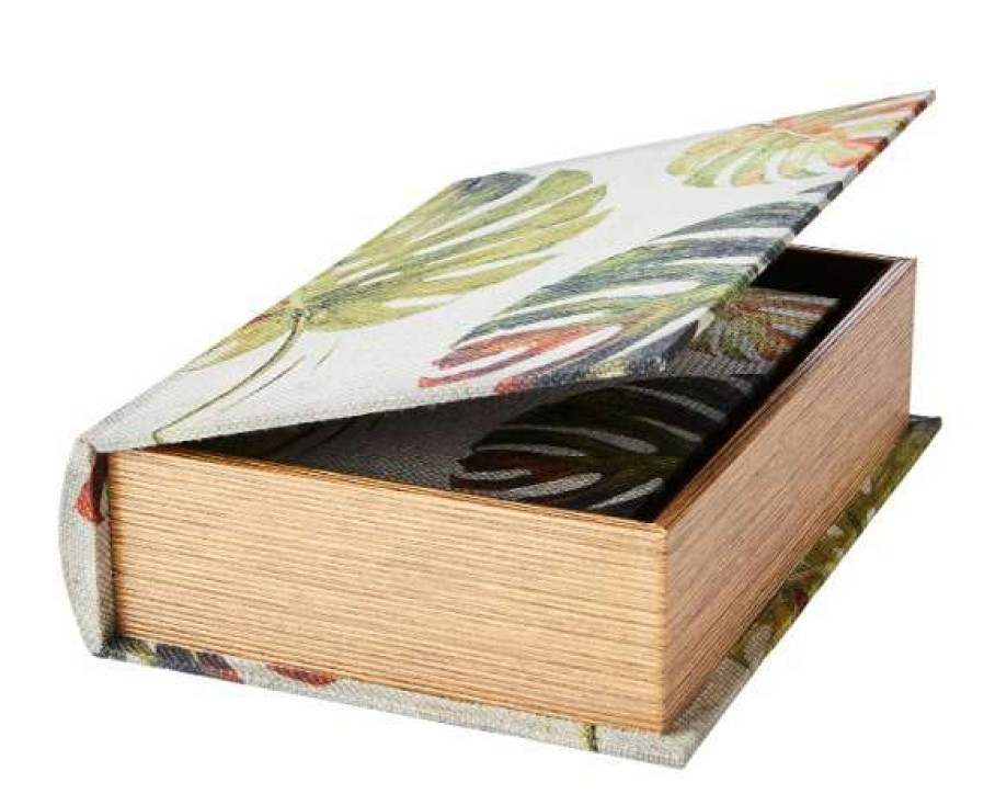 Homewares * | Affari Small Monstera Secret Book Box