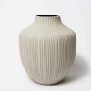 Homewares * | Lindform Kyoto Sand White Stone Stripe Vase