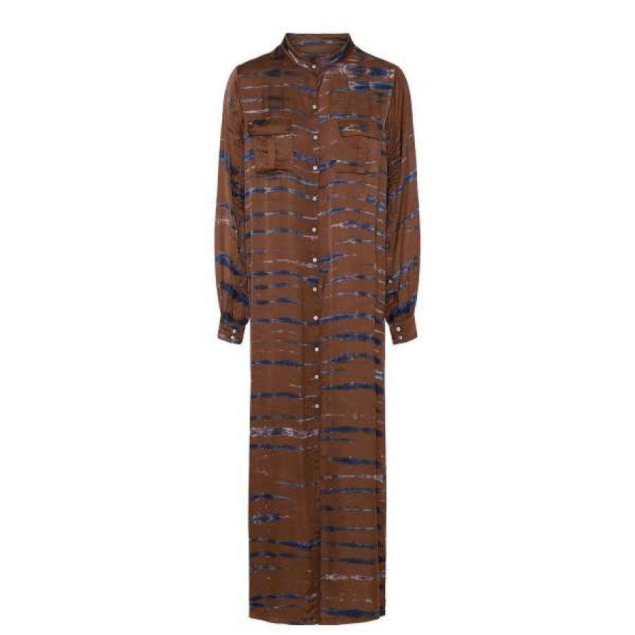 Womens * | Rabens Saloner Mocha Lisen Dress