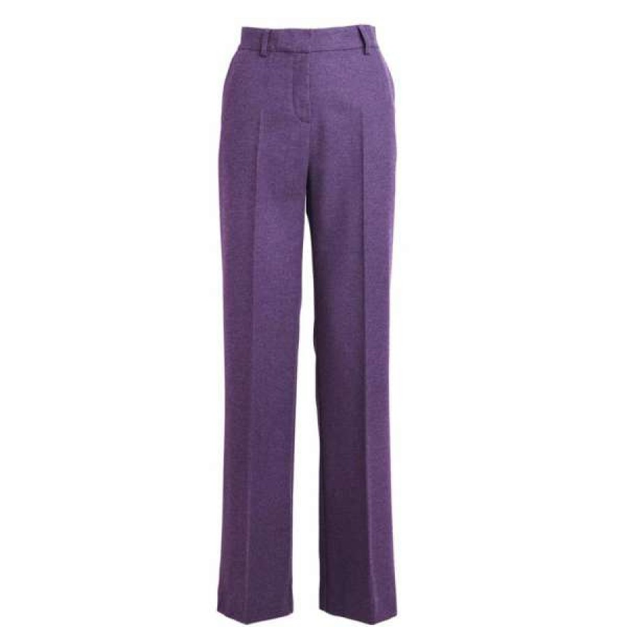 Womens * | Rabens Saloner Purple Jaqueline Pants