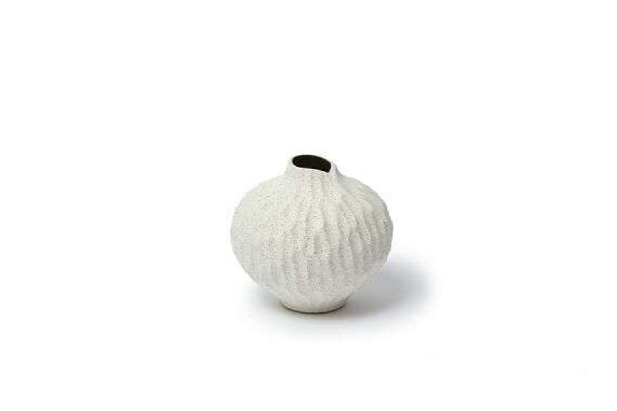 Homewares * | Lindform Vase Line Small Sand White Stone Stripe