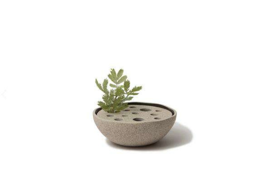 Homewares * | Lindform Straw Ikebana Vase Tea Light Holder In Medium Sand Small