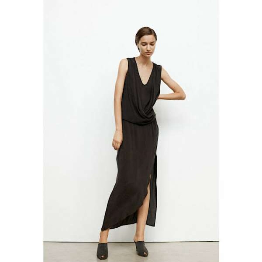 Womens * | Rabens Saloner Black Jazzy Dress