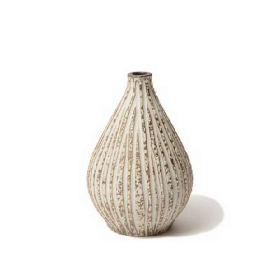 Uncategorized * | Lindform Kobe Bud Vase In Stone Stripe