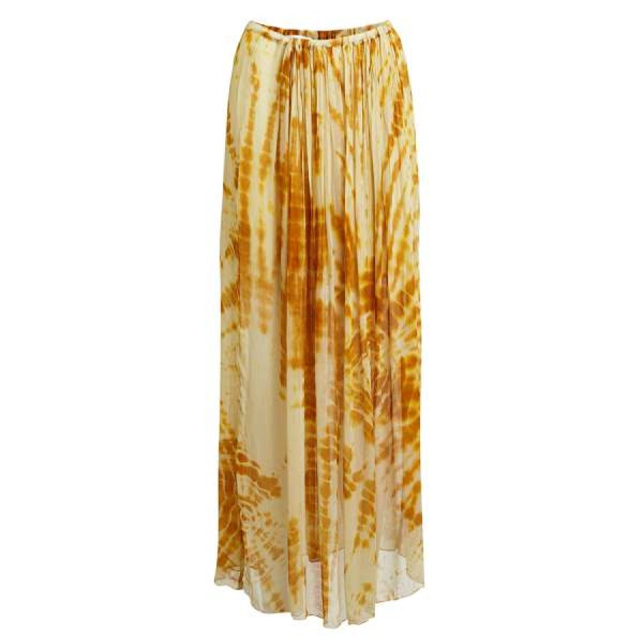 Womens * | Rabens Saloner Gold Combo Margareth Skirt