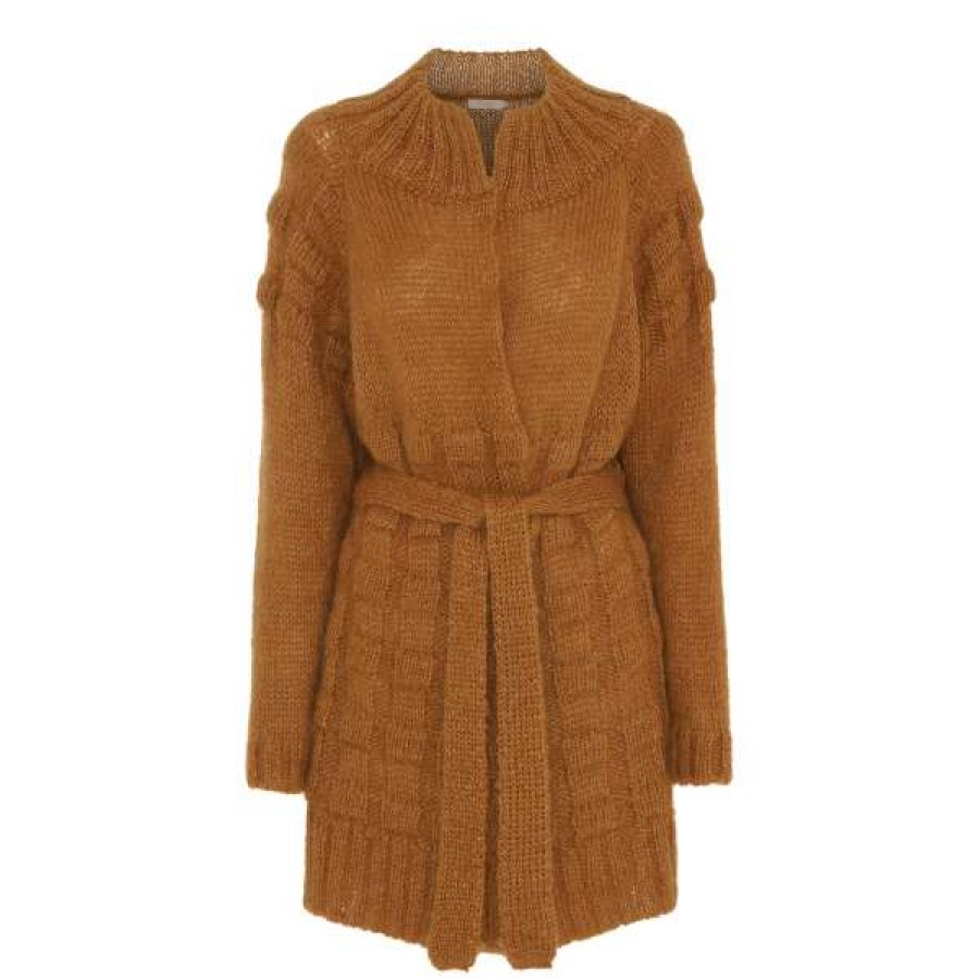 Womens * | Rabens Saloner Caramel Olufine Cardigan