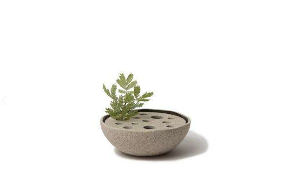 Homewares * | Lindform Straw Ikebana Vase Tea Light Holder In Medium Sand Large