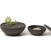 Homewares * | Lindform Straw Ikebana Vase Tea Light Holder In Black Large