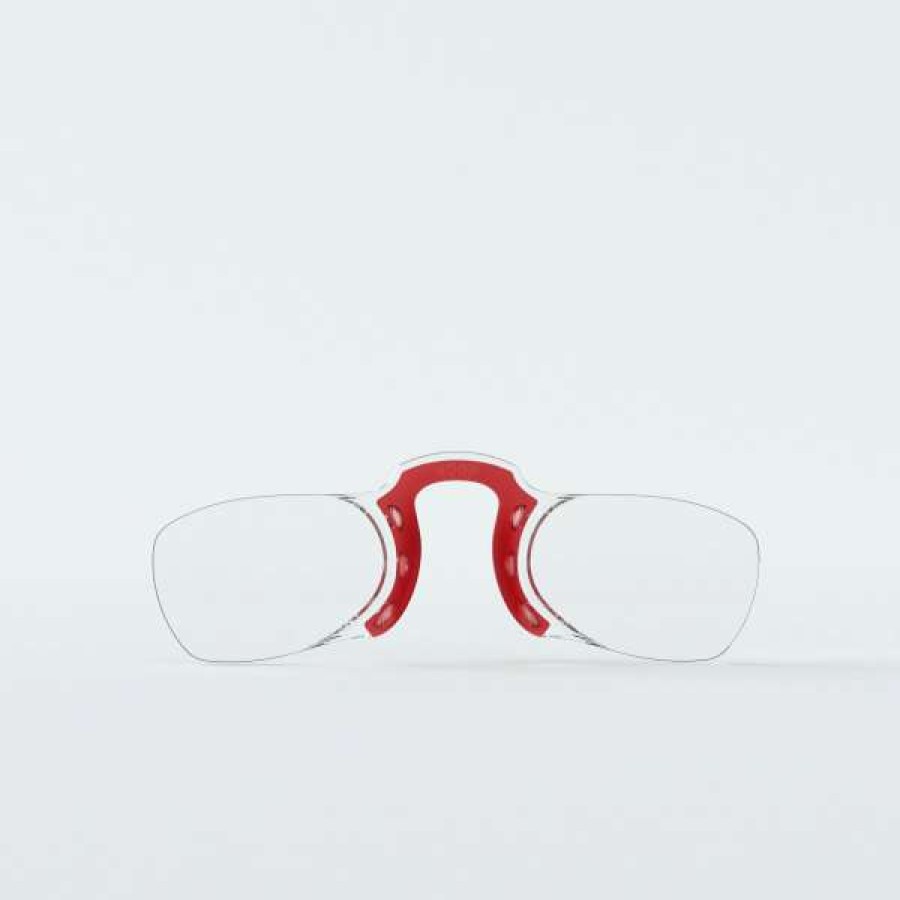 Mens * | Nooz Rectangular Armless Reading Glasses Red