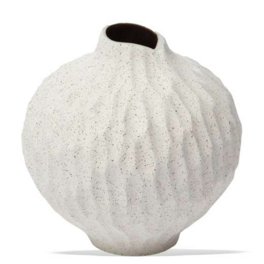 Homewares * | Lindform Line Vase Cut Medium Sand