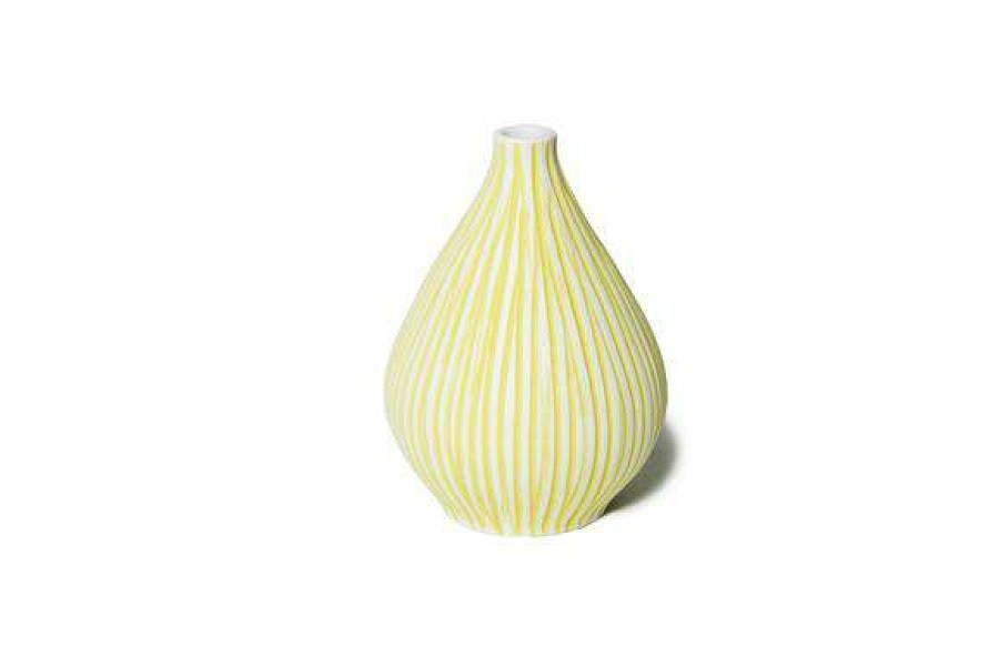 Homewares * | Lindform Kobe Vase Yellow Stripe